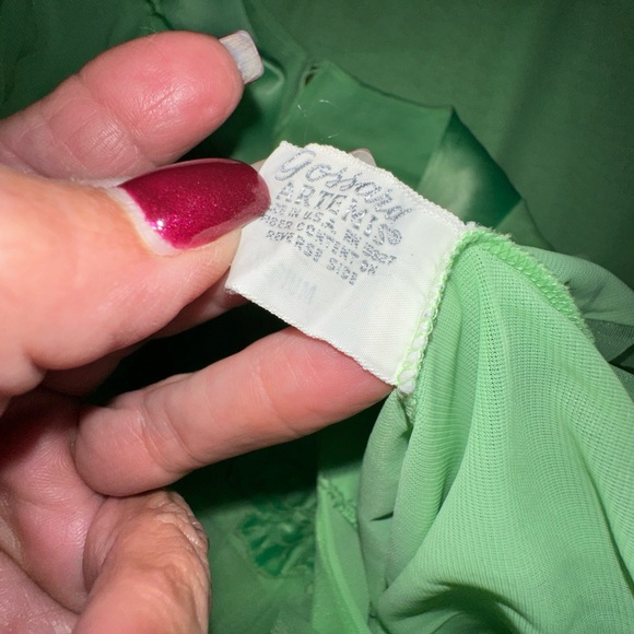 Gossard Artemis Vintage 60’s Seafoam Green 1104 Nightgown Robe Set In Nylon - Picture 6 of 6
